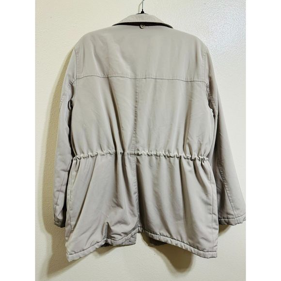 Liz Claiborne Women's Lined Full Zip Multi Pocket Drawstring Jacket No Hood SZ L - Picture 5 of 5